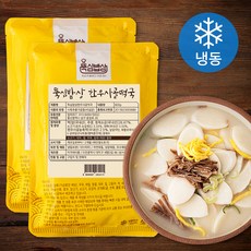 뚝심밥상 한우사골 떡국 (냉동), 600g, 2개 - 어린이한우사골곰국