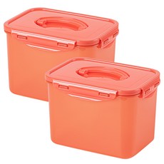 이지앤프리 사각사각 김치통 숙성지연 용기, 3.2L, 2개