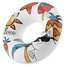 Yoitch 戲水泳圈 100cm+修補用膠帶組, 炎熱的夏天, 1組