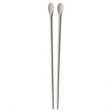 Moda Kitchen矽膠湯匙型炸物料理筷, 1個, 灰色
