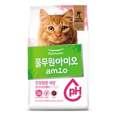 아미오 건강담은 식단 유리너리케어 고양이 사료, 1.8kg, 1개 - 아미오사료