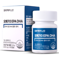 또박케어LAB 알티지 오메가3 EPA DHA 영양제, 60정, 1개