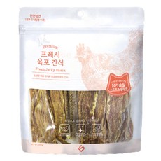 초심 강아지 프레시 육포 간식, 혼합맛(닭가슴살/소프트 스테이크), 300g, 1개