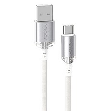 비비랩스 플렉스 패브릭 USB C타입 3A 데이터 케이블, 1m, 화이트, 1개