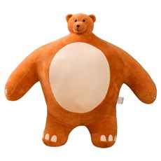 아이끌레 어깡 소두 인형 중형 곰, 47cm, 브라운, 1개 47cm, 브라운, 1개