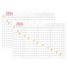 普通 2024 接力海報日曆, 混色, 2個