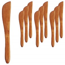 니코트 우드 버터나이프, 네츄럴, 10개
