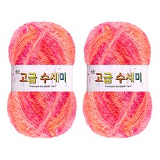 yarna 고급 수세미 뜨개실 80g, 203 나염, 2개 2개, 203 나염