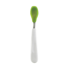 OXO tot 隨行矽膠湯匙，附旅行收納盒, 青蘋綠, 1支