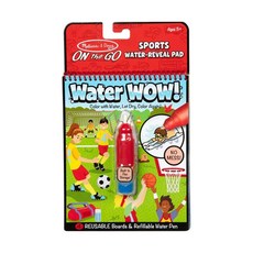 Melissa&Doug 瑪莉莎 水畫冊 含水畫筆, 運動, 1冊