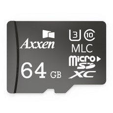 액센코리아 블랙박스용 마이크로 Class10 U3 SD카드 Black MSD MLC, 64GB, 1개