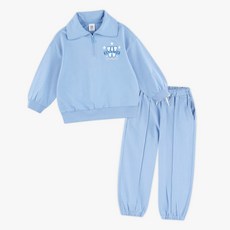  월튼키즈 아동용 반집업 카라 상하의 세트  상품 이미지