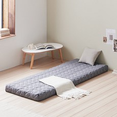Hey Molly Dreamping 9區段昏倒地板睡眠床墊+收納用束帶, 11cm, 灰色
