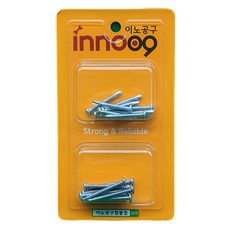 이노공구 백색 둥근머리 직결나사 2종 x 10p 세트 NIT229, 1세트