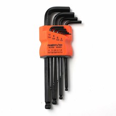 Tree Easy Tool 長六角頭扳手 9件套, 9種球頭扳手, 1組