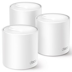 티피링크 AX3000 통합 홈 메시 WiFi 6 시스템 무선 공유기, Deco X50 Pro, 3팩