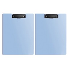 동아피엠에스 심플 커버 클립보드 파일 A4 31.5 x 24 cm, 블루, 2개