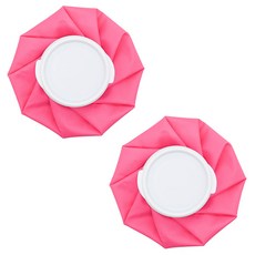 스포츠 냉각 가정용 냉찜질 얼음 주머니 핑크 15cm, 2개