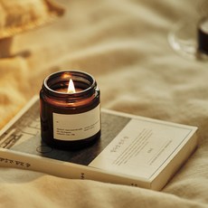 MERCI&CO Pause木芯香氛蠟燭, 1罐, 經典檜木, 100g