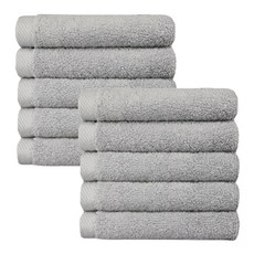 송월타월 고리 핸드타올 40g, 연회색, 10개