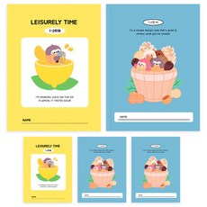 DADA Sosofun小學低年級1-2無題筆記本, 隨機出貨, 5個