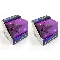 아이끌레 3D 자석 우주큐브 2p, 퍼플, 2개
