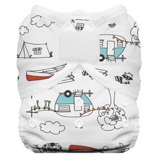 THIRSTIES 魔鬼氈防水尿布兜, 18-40磅 (8-18公斤) 適用, Happy Camper, 1件