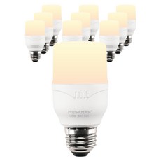 Vitson Wonha T 燈泡 LED 洛克人燈泡 白色 8W YTT45Z1-082630, 黃光色, 10個
