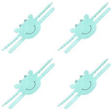 러빙랩 커버 두께조절가능 도어락 방문닫힘 소리방지 실리콘 패드 A 민트, 4개