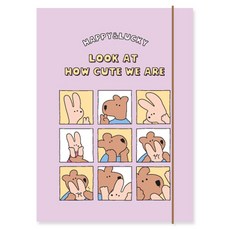 모노라이크 해피앤럭키 하드 커버 바인더 A5 6공, 01 Purple, 1개