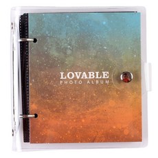 데이소이 PVC 투명 미니 사진 앨범 10.5 x 8 cm, 그라데이션, 25매