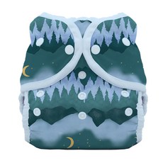 THiRSTiES 壓扣防水尿布兜, 尺碼3 (18-30kg), 外層含聚氨酯防水層(TPU), Mountain Twilight, 1件