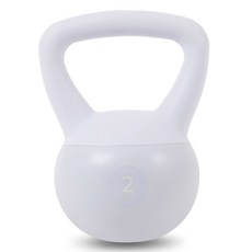 atflee 柔軟壺鈴, 1個, 純白, 2kg