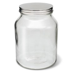 미르 메탈글라스자 원형 유리 담금주병, 3L, 1개 3000ml, 1개