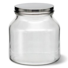 미르 메탈글라스자 원형 유리 담금주병, 2L, 1개 2000ml, 1개