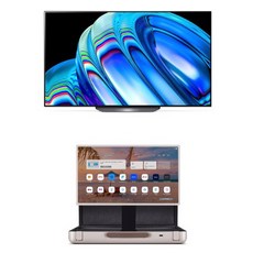 LG전자 4K UHD OLED TV + 스탠바이미 GO 세트, 163cm(TV), 68cm(스탠바이미 GO), OLED65B2ESG, 스탠드형, 방문설치