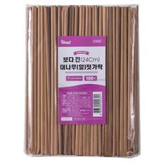 Livingwell日式比筷子長的碳化竹筷, 1個, 100入