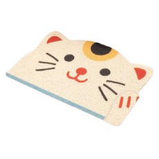 고양이 둥둥펫 사막화방지 페이스 모래 매트, 1개
