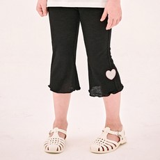 JELISPOON 女童款涼感愛心喇叭緊身褲