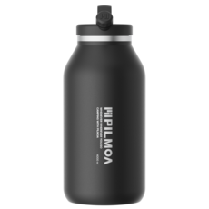 PILMOA 大容量保溫保冷保溫杯, 4L, 1個, E4000黑色