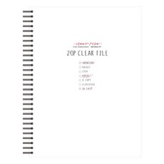 톡톡팬시 스프링 클리어 파일 20p, 화이트, 1개