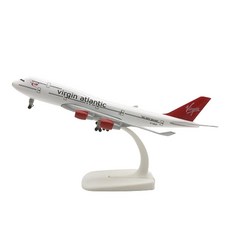모형비행기 항공기 다이캐스트 합금 완제품 20cm B747, 20_72 버진아틀란틱, 1개