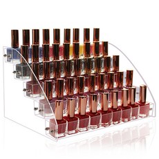 Full-Covered 5層壓克力美甲用品收納架, 1個, 單色