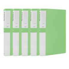 영오 인덱스 PP 레버파일 A4, 연두, 5개