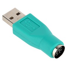 넥스트 PS2 to USB 키보드 변환 젠더 블루 50mm