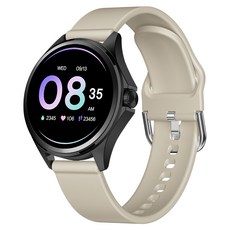 아이뮤즈 스마트워치 muWATCH1S, 베이지, 33.5mm, 블루투스 베이지, 3.35cm, 블루투스