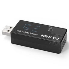 넥스트유 USB A타입 전압 전류 측정 테스터기 NEXT-VA01W, 1개 - javsddc