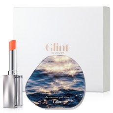 Glint 글로우 립밤 + 무드 미니 거울 기프트 세트, 03 디어 마이 피치(립밤), 1세트