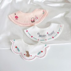 HARAROI 嬰兒圍巾圍脖 Happy Bunny 3 件套