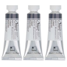 신한화구 수채화물감 SWC Tube 코발트 블루 휴 3p, 15ml, 1색 - 딥블루코스믹